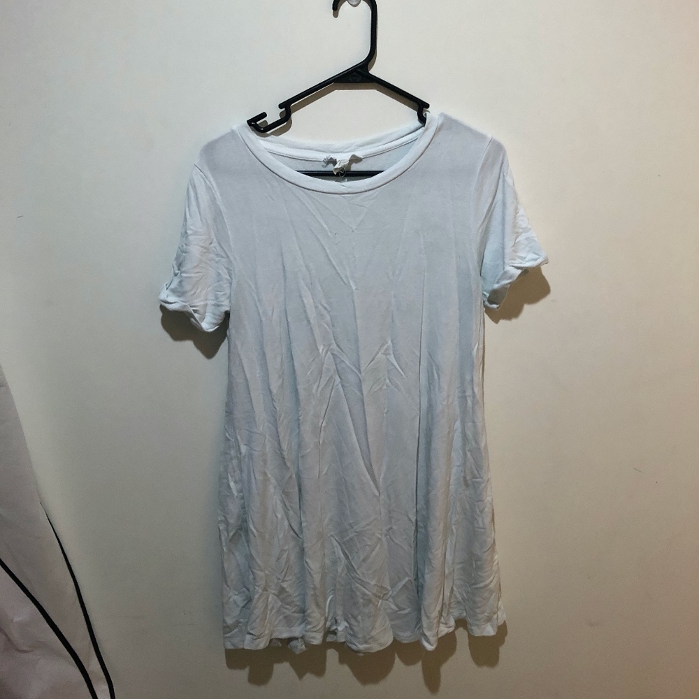 Forever 21 White T-Shirt Dress